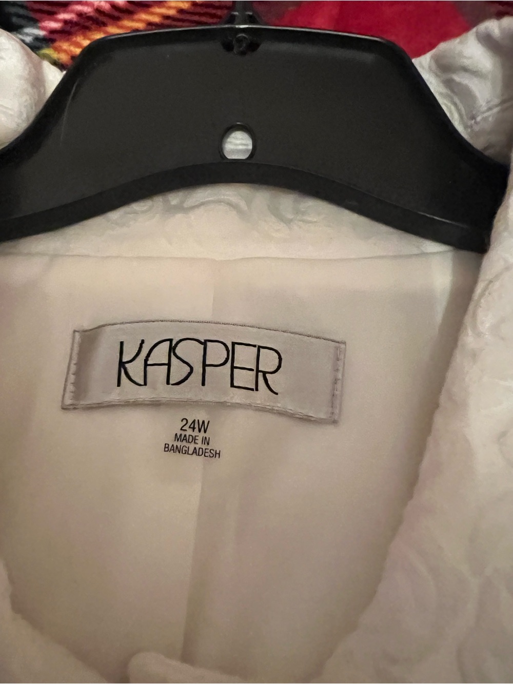 Kasper Ivory Textured Girls' Dress Jacket with Peter Pan Collar - Picture 2 of 2